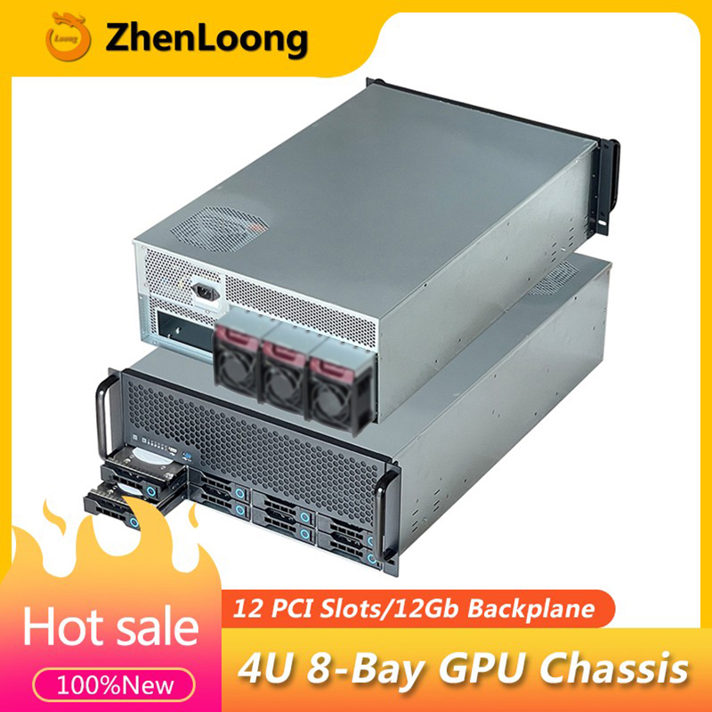 8 Gpu 4U Server Chassis - ZhenLoong GPU 4U خادم الرف حالة