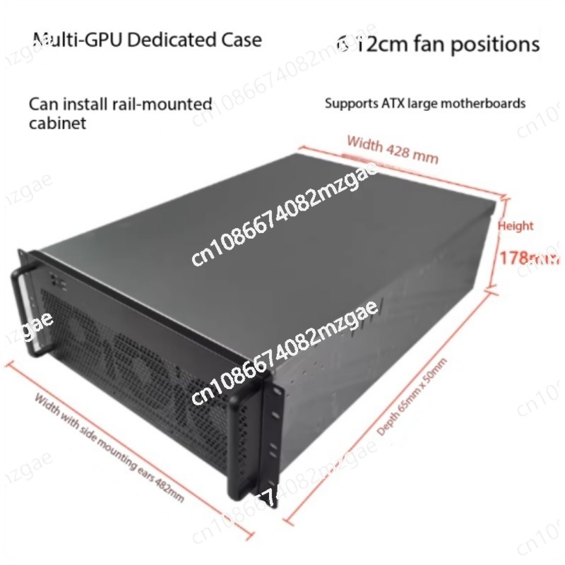 8 Gpu 4U Server Chassis - هيكل كمبيوتر 4U متعدد بطاقات الرسومات،