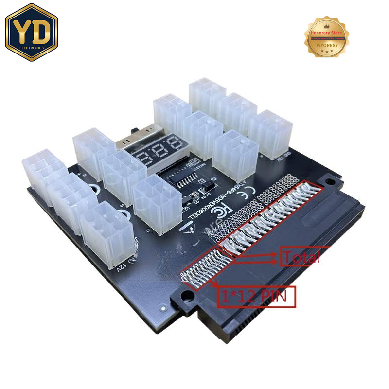 لوحة توصيل محول طاقة YD PCI-E  - مراجعة 2400W Server Psu Breakout Board وسعره