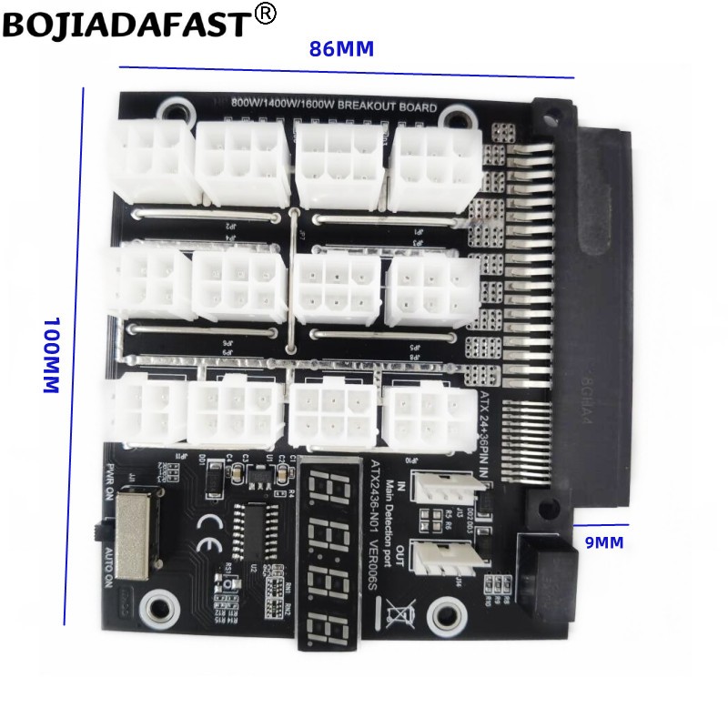لوحة توزيع طاقة للخوادم بـ 12  - مراجعة 2400W Server Psu Breakout Board وسعره