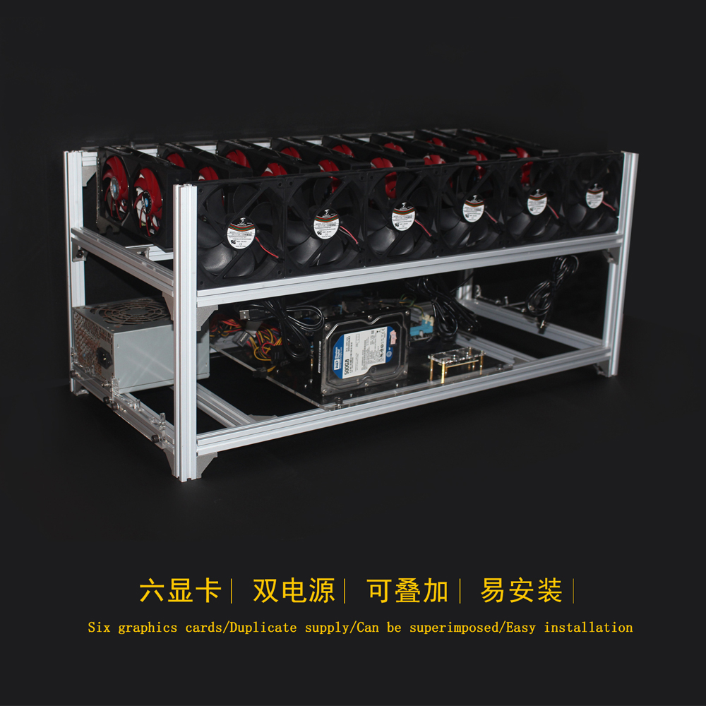 6 8 12 19 وحدة معالجة الرسومات - مراجعة 12 Gpu Open Air Frame Case وسعره