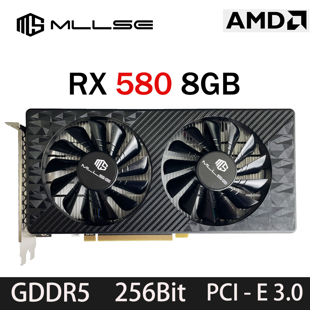 بطاقة رسومات الألعاب MLLSE AMD - مراجعة Rx 580 8Gb 2048Sp Gpu وسعره