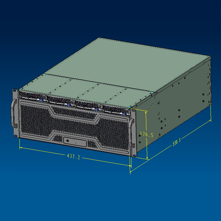 رف 4U 4bays Hotswap Server cas - مراجعة 8 Gpu 4U Server Chassis وسعره